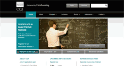 Desktop Screenshot of cqf.com